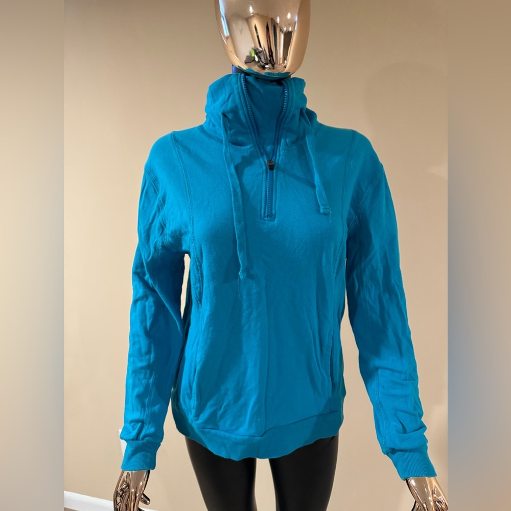 Fabletics Mock Neck Quarter Zip Pull Over - image 2